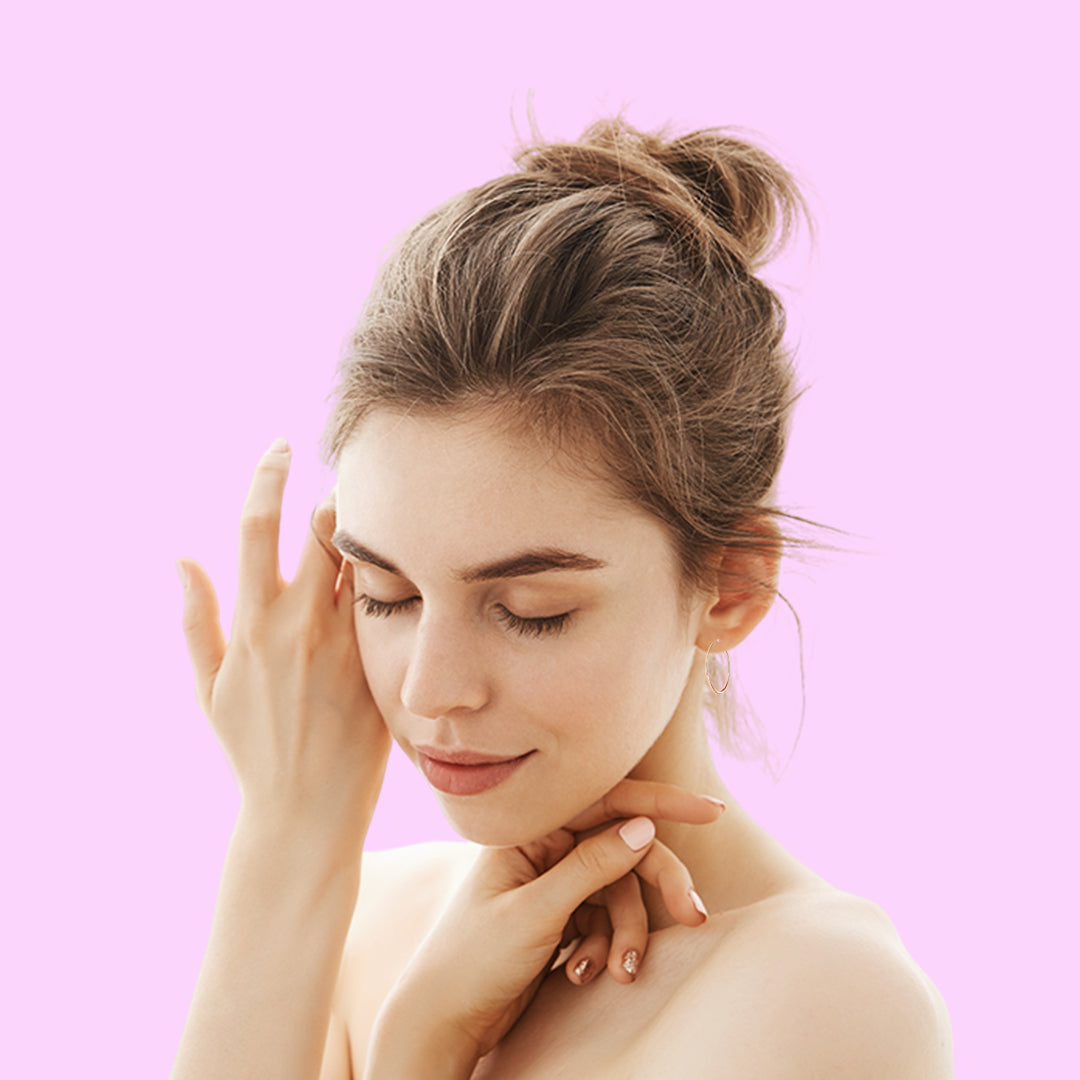 Rose Gold Plated Hoop Hinged Earrings