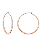 Rose Gold Hoop Earrings for Women