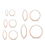 Rose Gold Hoop Earrings for Women