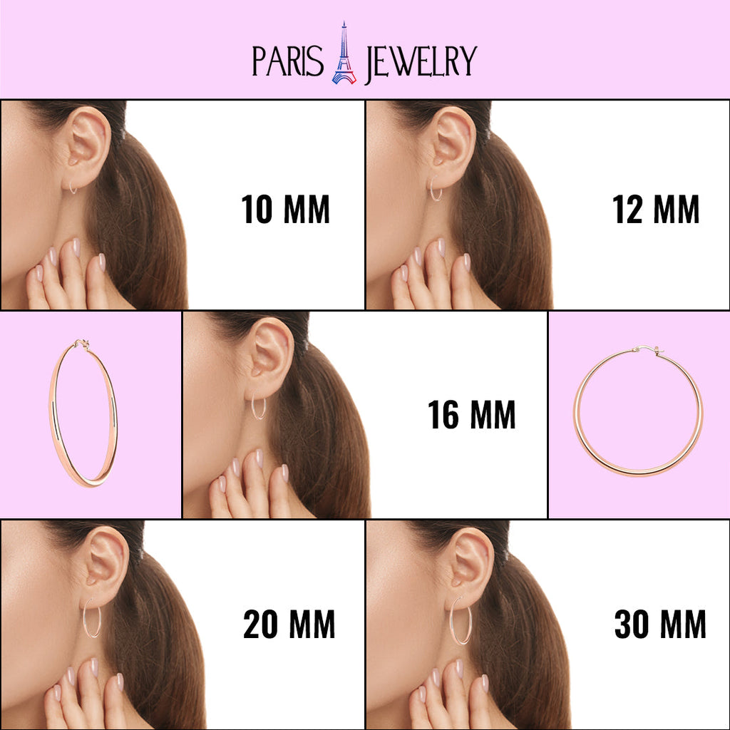 Rose Gold Plated Hoop Hinged Earrings