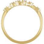 14K Yellow Gold 1/6 CTW Natural Diamond Pisces Constellation Ring
