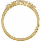 14K Yellow Gold 1/6 CTW Natural Diamond Virgo Constellation Ring