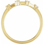 14K Yellow Gold 1/10 CTW Natural Diamond Aquarius Constellation Ring