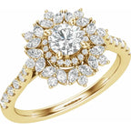 14K Rose Gold 1/4 CTW Natural Diamond Matching Band