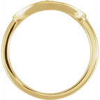 14K Yellow Gold .05 CTW Natural Diamond Initial L Ring