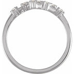14K White Gold 1/6 CTW Natural Diamond Virgo Constellation Ring