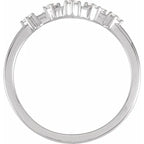 14K White Gold 1/5 CTW Natural Diamond Cancer Constellation Ring