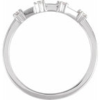 14K White Gold 1/10 CTW Natural Diamond Aquarius Constellation Ring