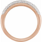 14K Rose Gold 1/2 CTW Lab-Grown Diamond Ring