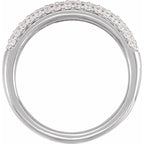 14K White Gold 1/2 CTW Lab-Grown Diamond Ring