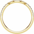 14K Yellow Gold 1/4 CTW Natural Diamond Matching Band
