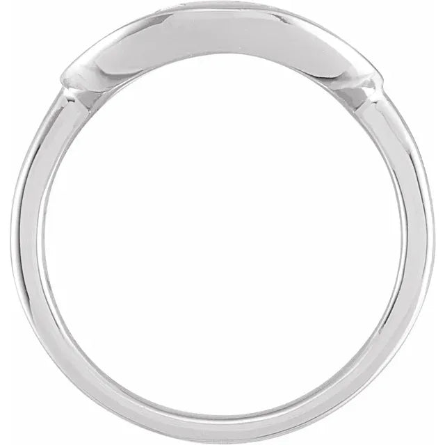 14K White Gold .06 CTW Natural Diamond Initial Y Ring