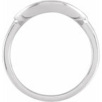 14K White Gold .06 CTW Natural Diamond Initial Y Ring