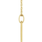 14K Yellow Gold Adoption Symbol 16-18" Necklace