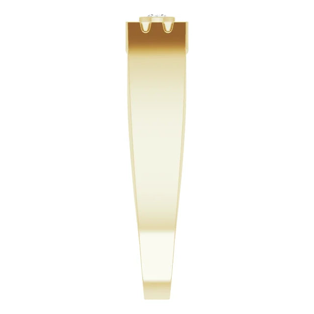 14K Yellow Gold .03 CT Natural Diamond Love Ring