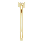 14K Yellow Gold .04 CTW Diamond Negative Space Ring