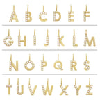 14K Yellow Gold Cultured White Pearl Initial K Charm/Pendant