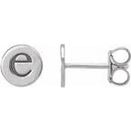 Sterling Silver 6.35 mm Engravable Disc Earrings