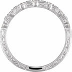 14K White Gold 1/5 CTW Natural Diamond Matching Band