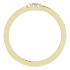 14K Yellow Gold .07 CTW Natural Diamond Stackable Ring