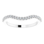 14K White Gold 1/6 CTW Natural Diamond Matching Band