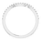 14K White Gold 1/6 CTW Natural Diamond Matching Band
