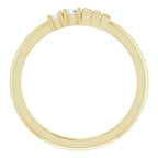 14K Yellow Gold 1/4 CTW Natural Diamond Stackable Ring