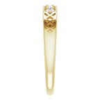 14K Yellow Gold 1/6 CTW Natural Diamond Celtic-Inspired Anniversary Band