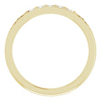 14K Yellow Gold 1/6 CTW Natural Diamond Celtic-Inspired Anniversary Band