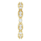 14K Yellow Gold 1/2 CTW Natural Diamond Eternity Band