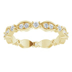 14K Yellow Gold 1/2 CTW Natural Diamond Eternity Band