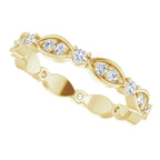 14K Yellow Gold 1/2 CTW Natural Diamond Eternity Band