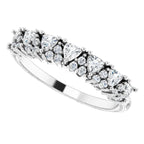 14K White Gold 1/2 CTW Natural Diamond Anniversary Band