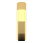 14K Yellow Gold 6 mm Geometric Stepped Edge Band
