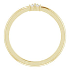 14K Yellow Gold .04 CTW Natural Diamond Cluster Ring