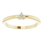 14K Yellow Gold .04 CTW Natural Diamond Cluster Ring