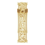 14K Yellow Gold 6 mm Sculptural Band