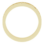 14K Yellow Gold 6 mm Sculptural Band
