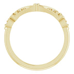 14K Yellow Gold 1.3 mm Round .05 CTW Natural Diamond Matching Band Band