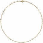 14K Yellow Gold 4 CTW Lab-Grown Diamond 16" Necklace