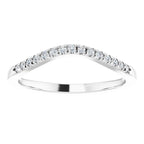 14K White Gold 1/10 CTW Natural Diamond French-Set Band