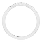 14K White Gold 1/10 CTW Natural Diamond French-Set Band