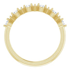 14K Yellow Gold 1/5 CTW Natural Diamond Anniversary band