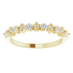14K Yellow Gold 1/5 CTW Natural Diamond Anniversary band