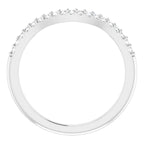 14K White Gold 1/8 CTW Natural Diamond Matching Band