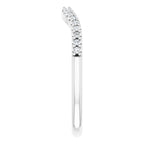 14K White Gold 1/8 CTW Natural Diamond Matching Band