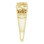 14K Yellow Gold Floral Ring