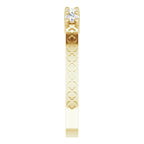 14K Yellow Gold 1/3 CTW Natural Diamond Five-Stone Anniversary Band