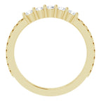14K Yellow Gold 1/3 CTW Natural Diamond Five-Stone Anniversary Band