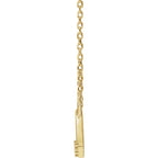 14K Yellow Gold 4-Stone Family Circle 18" Necklace Mounting